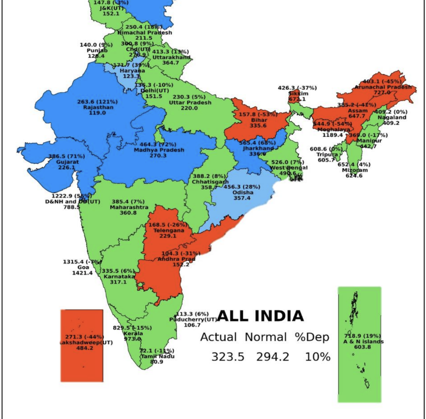 Weekly South-West Monsoon Report – 15th July 2025